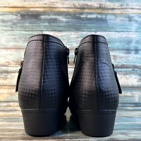 Rockport Works Ankle Boots 11M Black Leather Slip Resistant Steel Toe ASTM F2413 - Picture 7 of 13